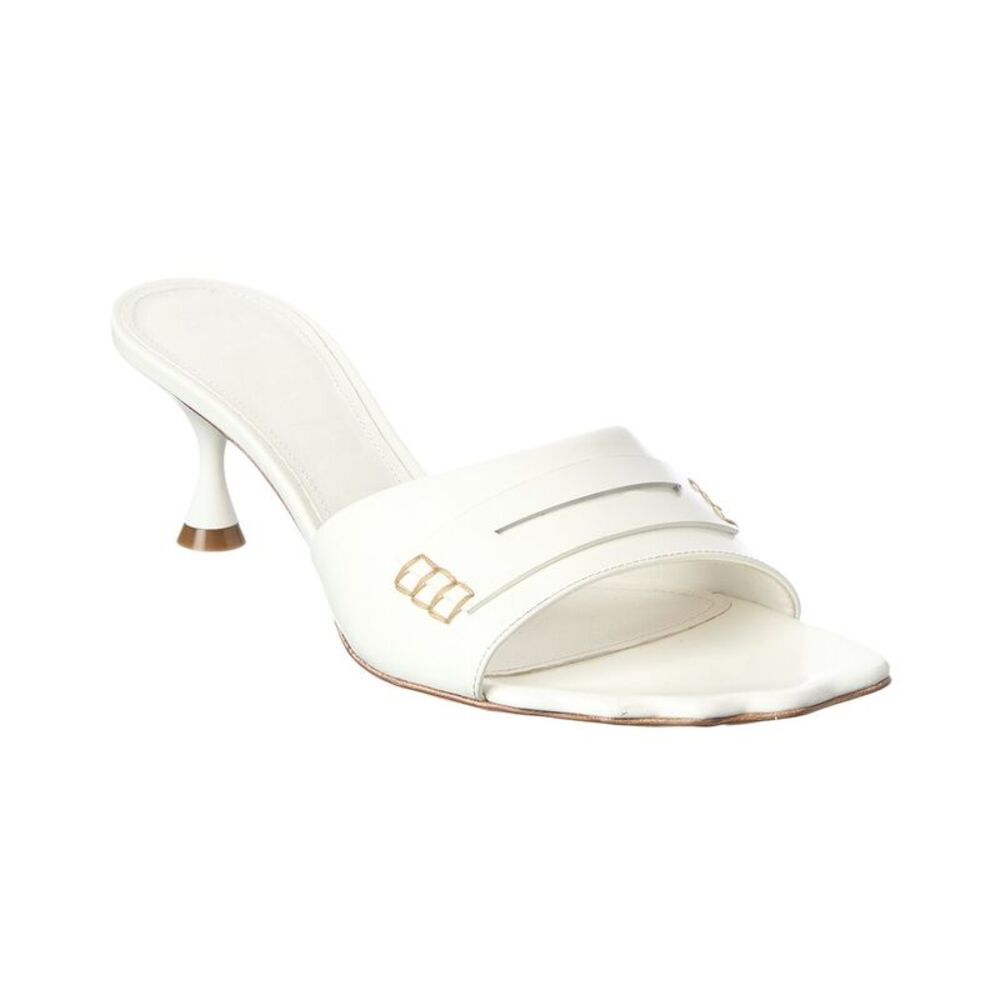 Marni Moonlight Leather Sandal, White